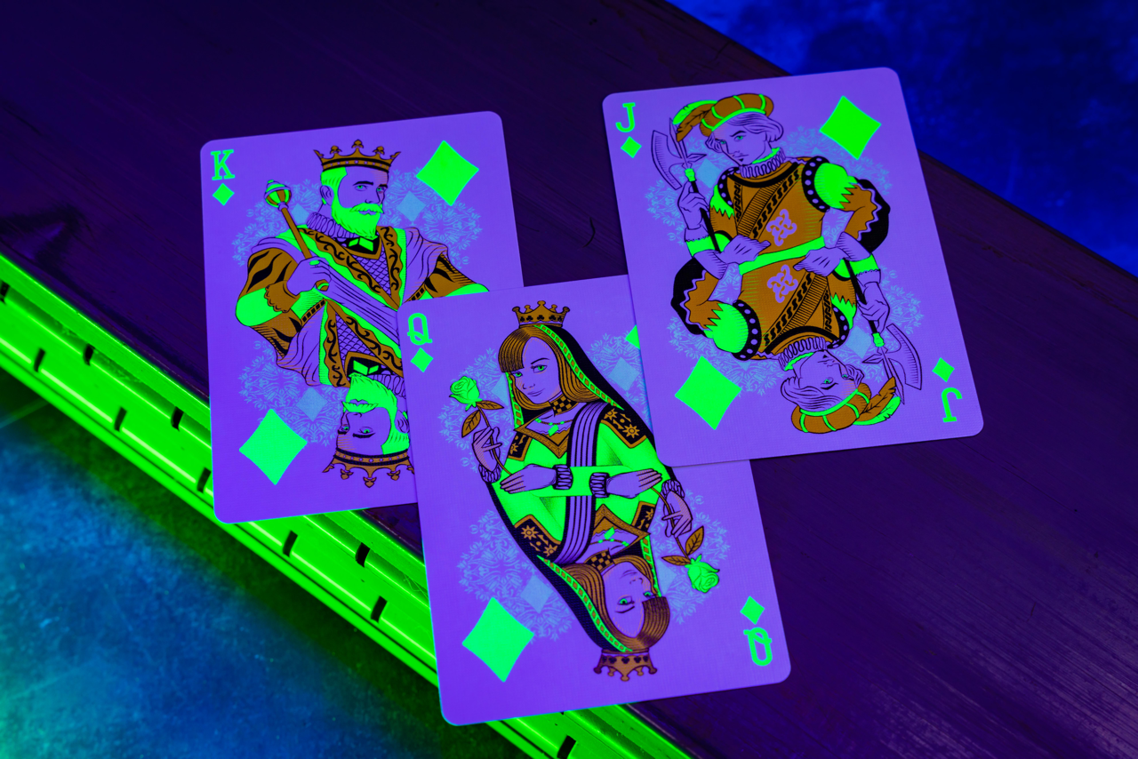 Bicycle Neon Rider Back Green-Glo Deck Playing Cards- Card-Addiction.com- {{Product type}}