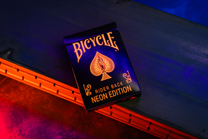 Bicycle Neon Rider Back Solar-Orange Deck Playing Cards- Card-Addiction.com- {{Product type}}