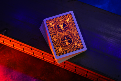 Bicycle Neon Rider Back Solar-Orange Deck Playing Cards- Card-Addiction.com- {{Product type}}