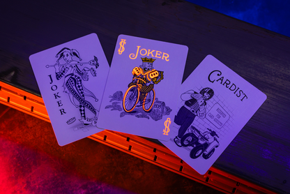 Bicycle Neon Rider Back Solar-Orange Deck Playing Cards- Card-Addiction.com- {{Product type}}