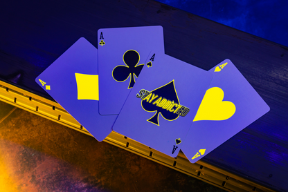 Bicycle Neon Rider Back Yellow-Starburst Deck Playing Cards- Card-Addiction.com- {{Product type}}