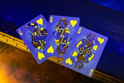 Bicycle Neon Rider Back Yellow-Starburst Deck Playing Cards- Card-Addiction.com- {{Product type}}