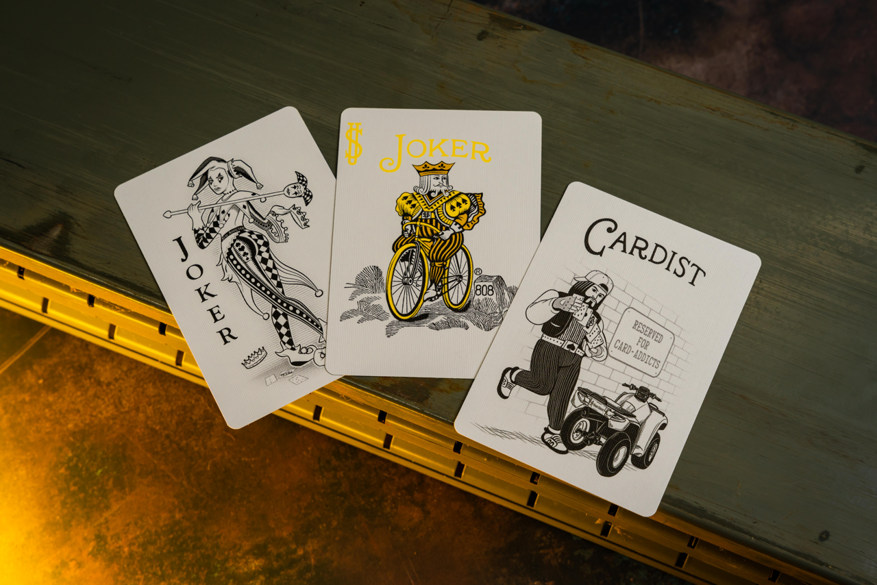 Bicycle Neon Rider Back Yellow-Starburst Deck Playing Cards- Card-Addiction.com- {{Product type}}