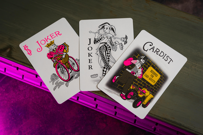 Bicycle Neon Rider Back Star-Fire Pink Deck Playing Cards- Card-Addiction.com- {{Product type}}