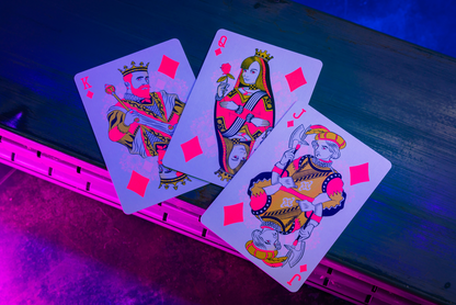 Bicycle Neon Rider Back Star-Fire Pink Deck Playing Cards- Card-Addiction.com- {{Product type}}