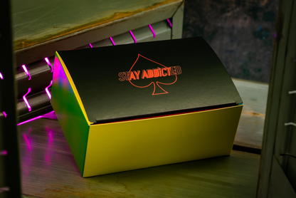 Bicycle Neon Rider Back Yellow-Starburst Deck Playing Cards- Card-Addiction.com- {{Product type}}