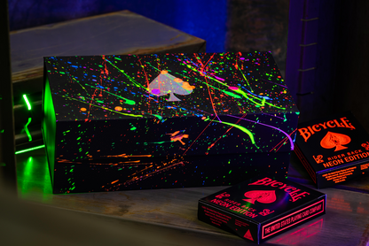 Bicycle Neon Rider Back Solar-Orange Deck Playing Cards- Card-Addiction.com- {{Product type}}
