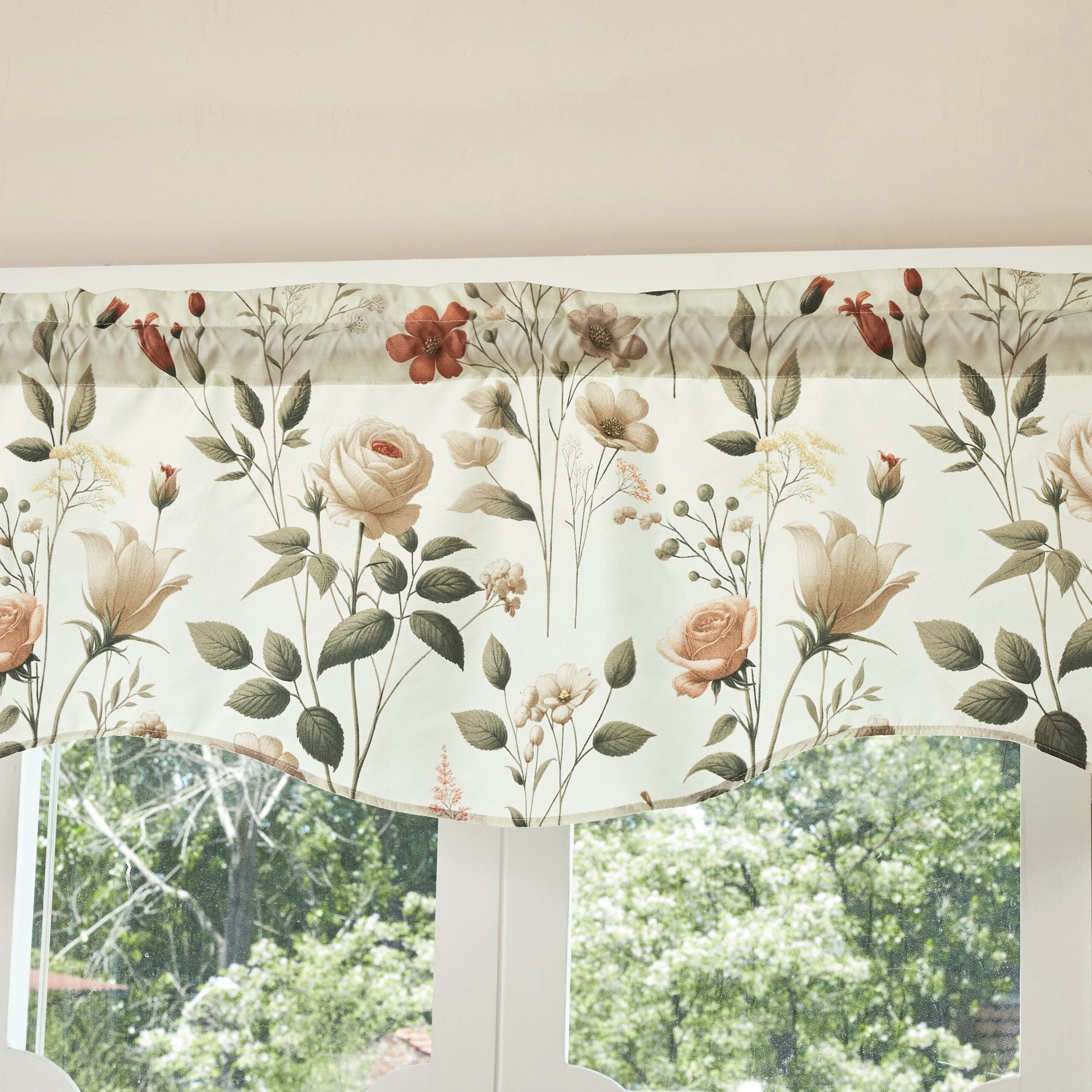 DaDalogy Enchanted Meadow Bed in a bag Set - Victoria Garden Delicate Floral Symphony in Beige, Rose, and Soft Green, Luxuriously Soft Quilted Set- DaDalogy Bedding Collection- {{Product type}}