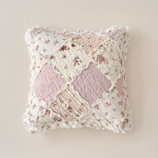 DaDalogy Blush Cottage Rose Pillow Covers – Set of 2 - - Throw Pillow Covers