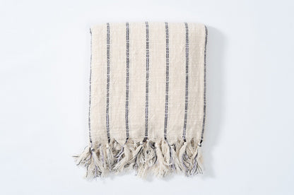 Firuze Cotton Linen Towel - - Towels