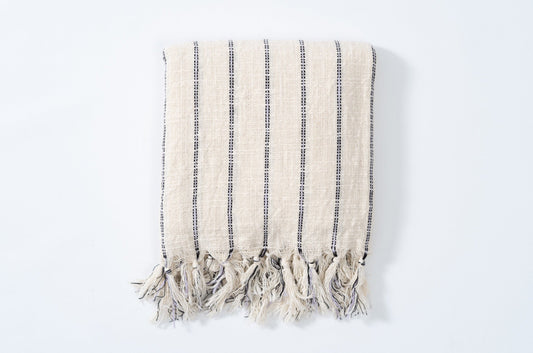 Firuze Cotton Linen Towel - Bath Beach Towel 35"x70") (37'' x 73'' (90 cm x 180 cm) - Towels