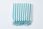 Girit Turquoise Cotton Linen Towel - Bath Beach Towel 35"x70") (37'' x 73'' (90 cm x 180 cm) - Towels