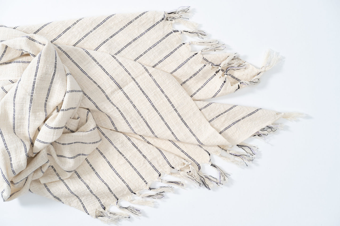 Firuze Cotton Linen Towel - - Towels