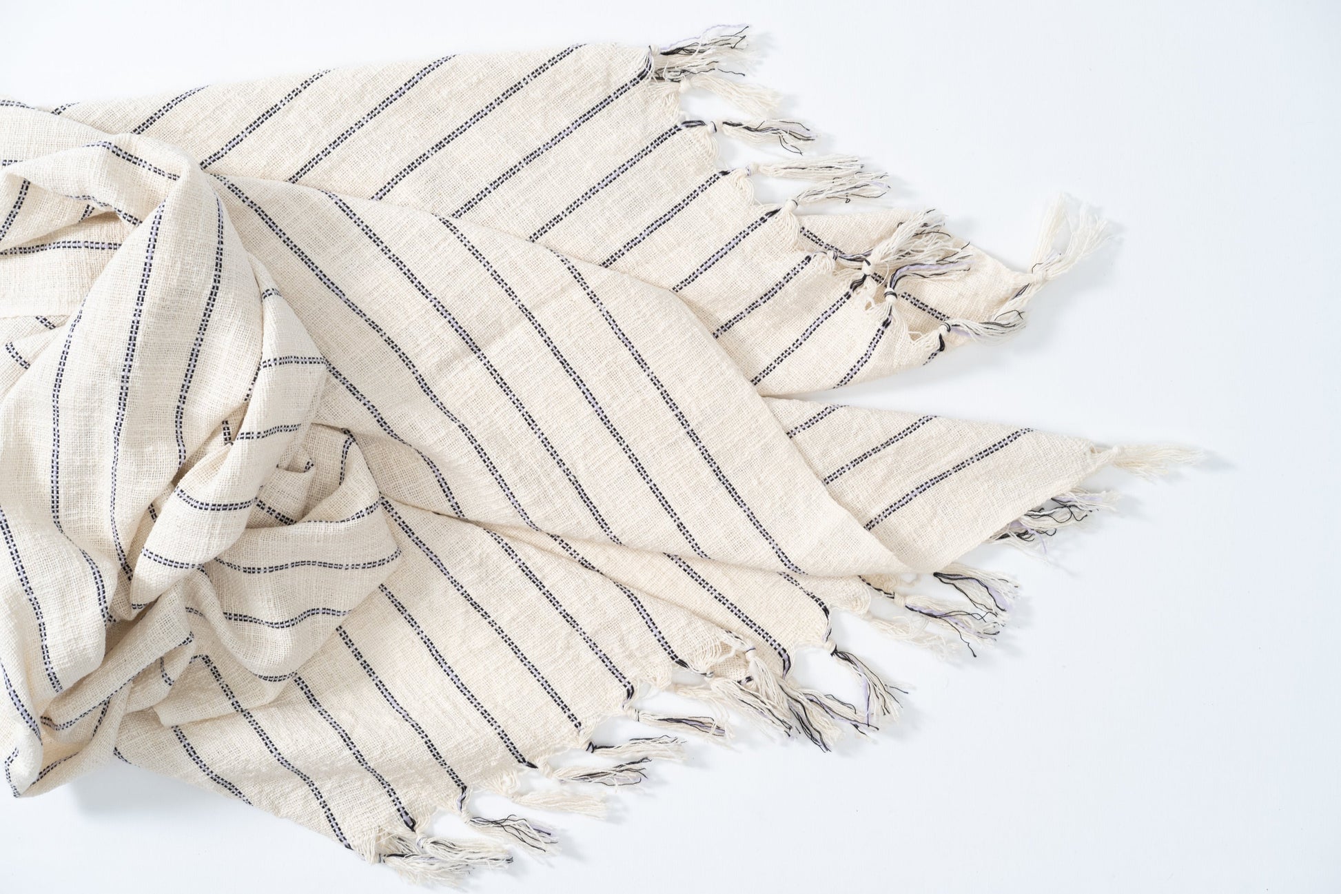 Firuze Cotton Linen Towel - - Towels