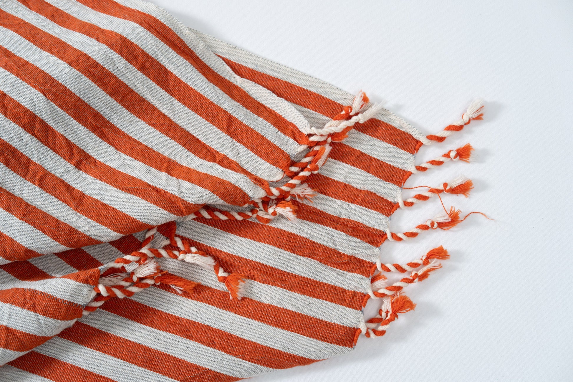 Girit Burgundy Cotton Linen Towel - - Towels