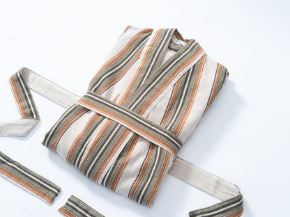 Attuda Linen Robe - - Robes