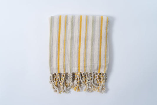 Ereniko Cotton Linen Towel - Bath Beach Towel 37'' x 73'' (90 cm x 180 cm) - Towels