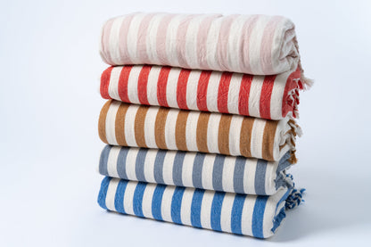 Girit Cotton Linen Towel Set - - Towels