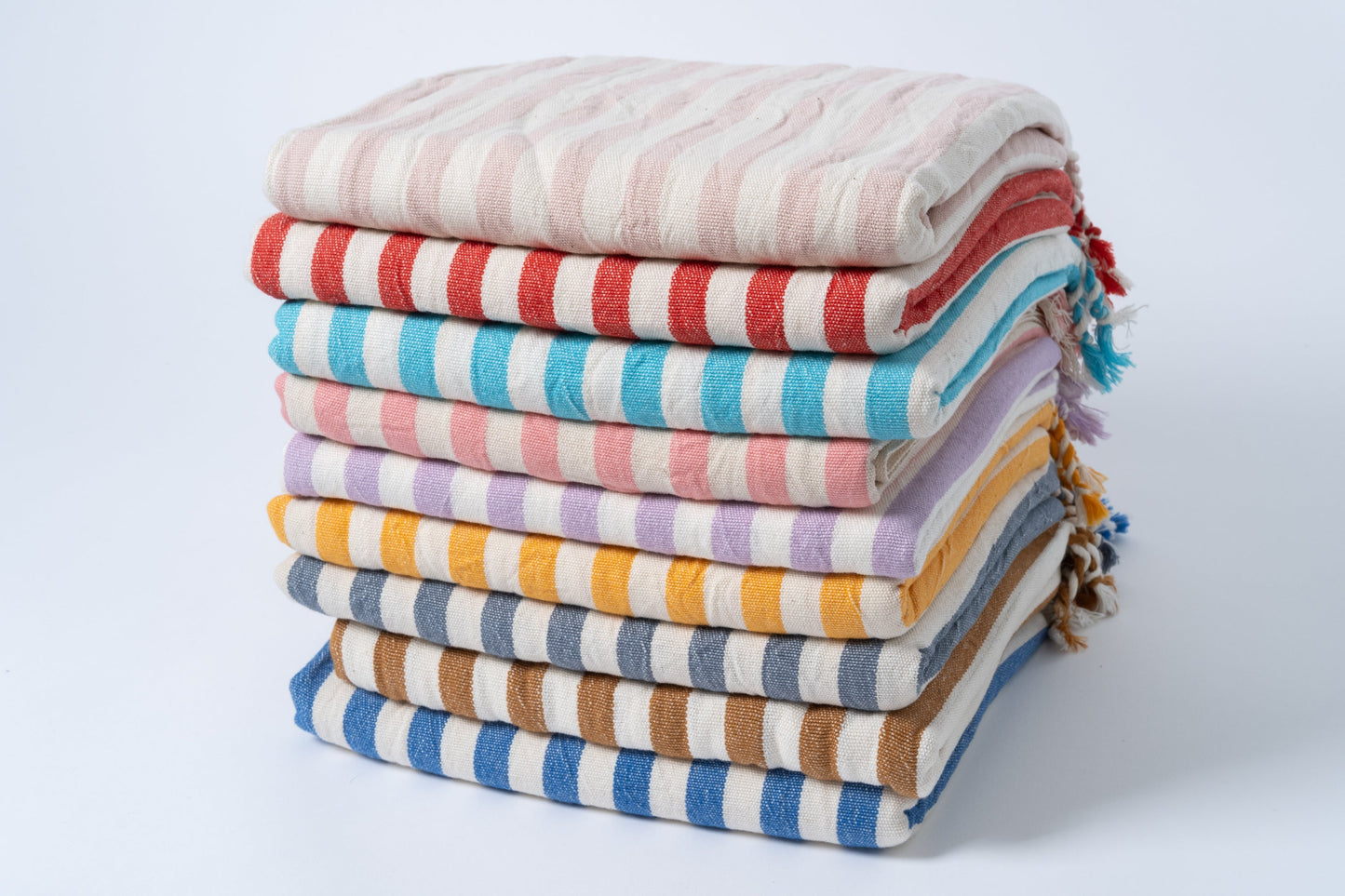 Girit Cotton Linen Towel Set - - Towels