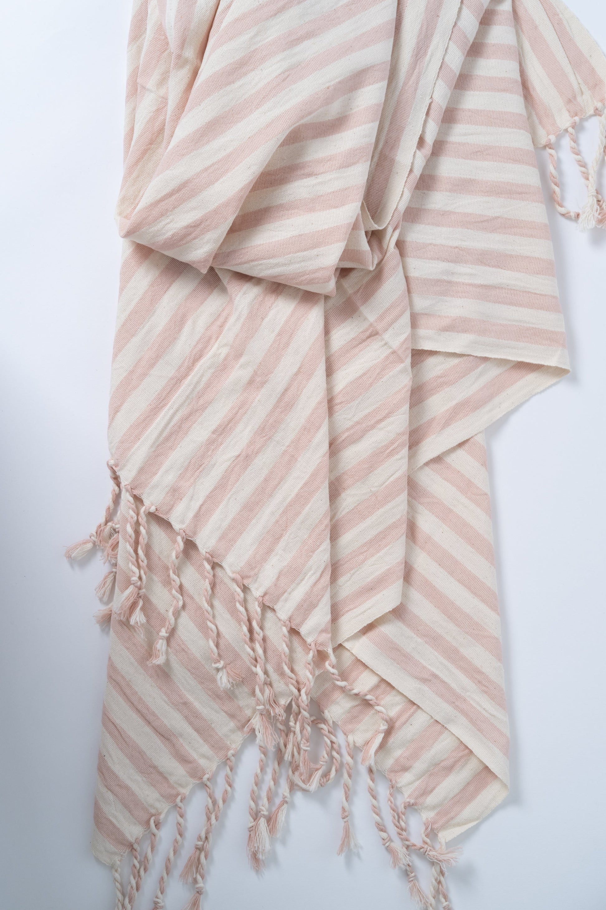 Girit Salmon Cotton Linen Towel - - Towels