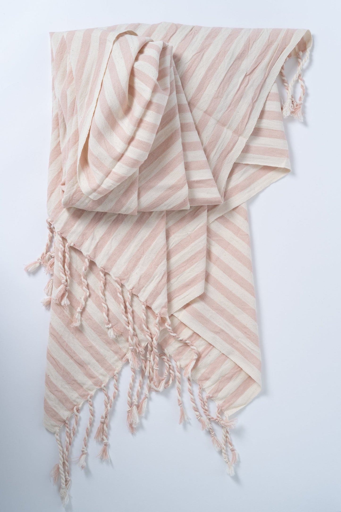 Girit Salmon Cotton Linen Towel - - Towels