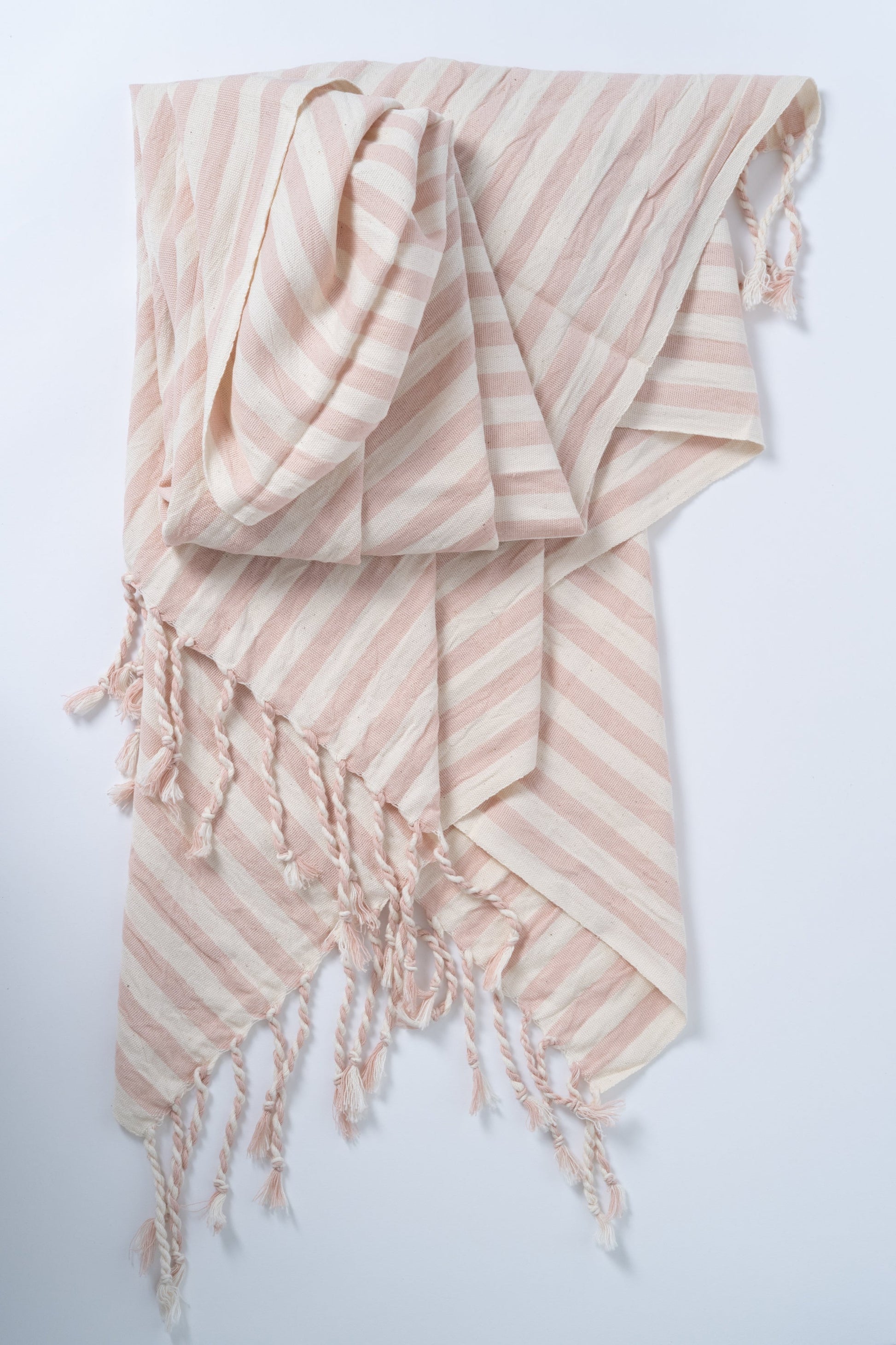 Girit Salmon Cotton Linen Towel - - Towels