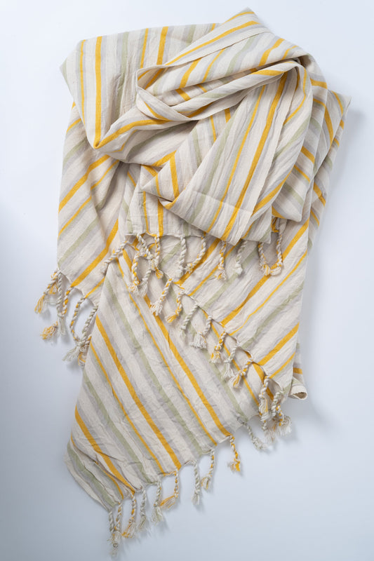 Ereniko Cotton Linen Towel - - Towels