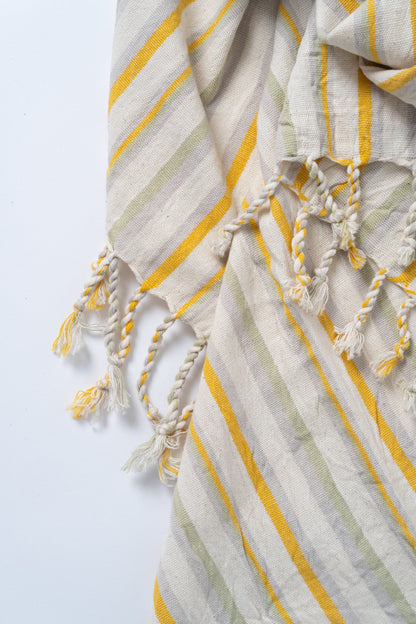 Ereniko Cotton Linen Towel - - Towels