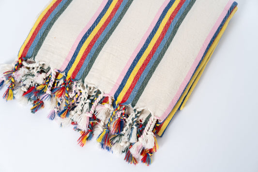 Kayisi Cotton Linen Towel - - Towels