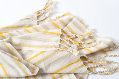 Ereniko Cotton Linen Towel - - Towels