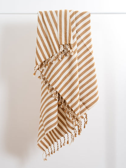 Girit Biscotto Cotton Linen Towel - - Towels