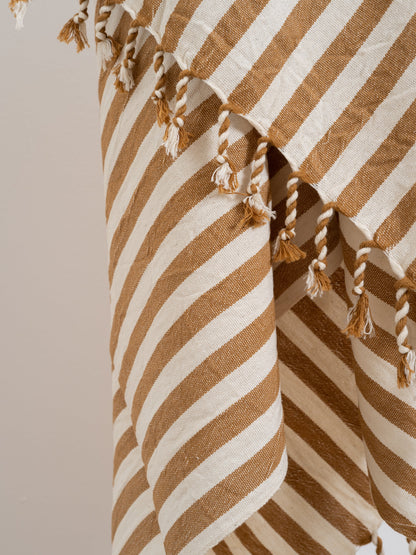 Girit Biscotto Cotton Linen Towel - - Towels