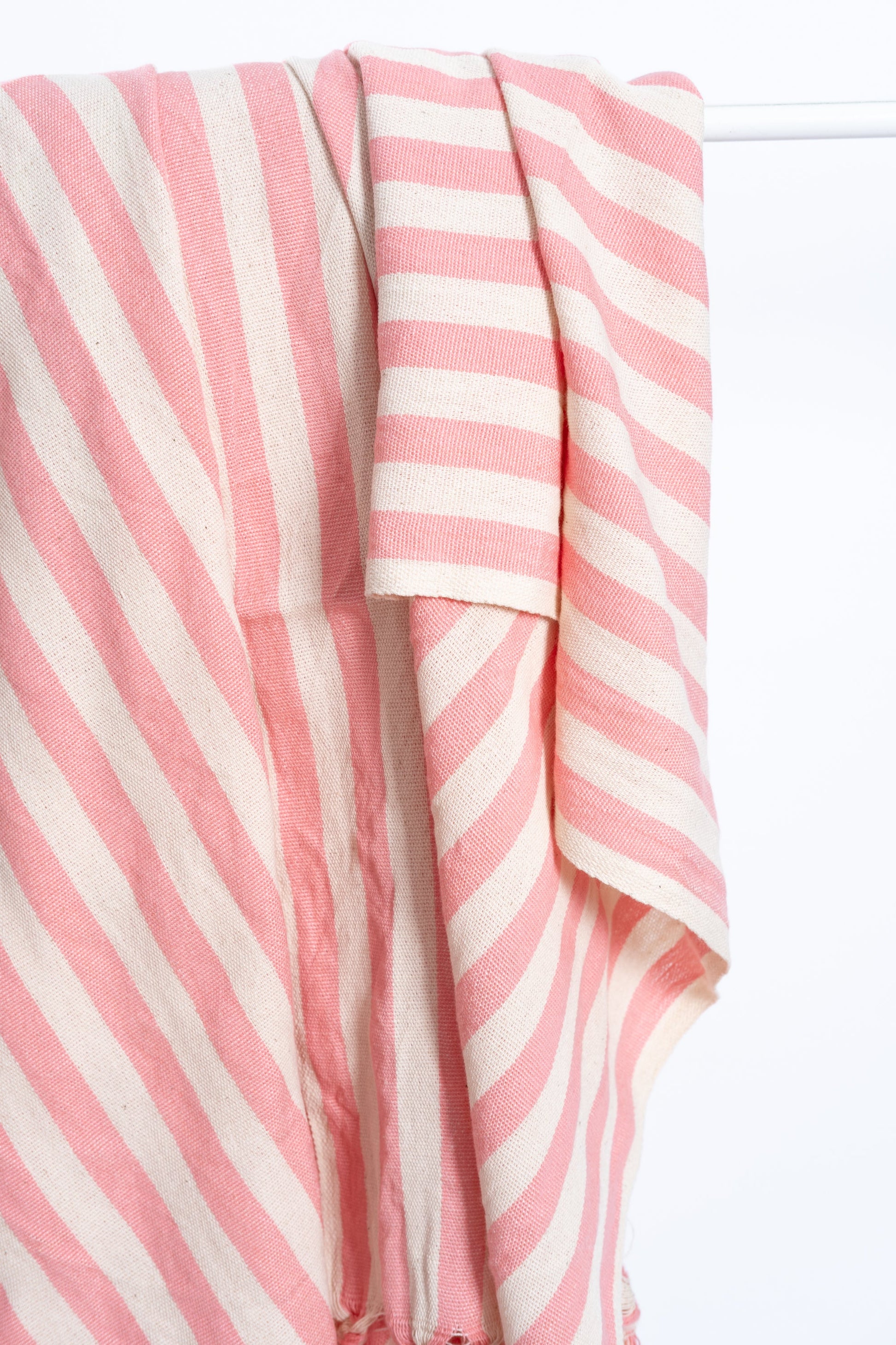 Girit Pink Cotton Linen Towel - - Towels