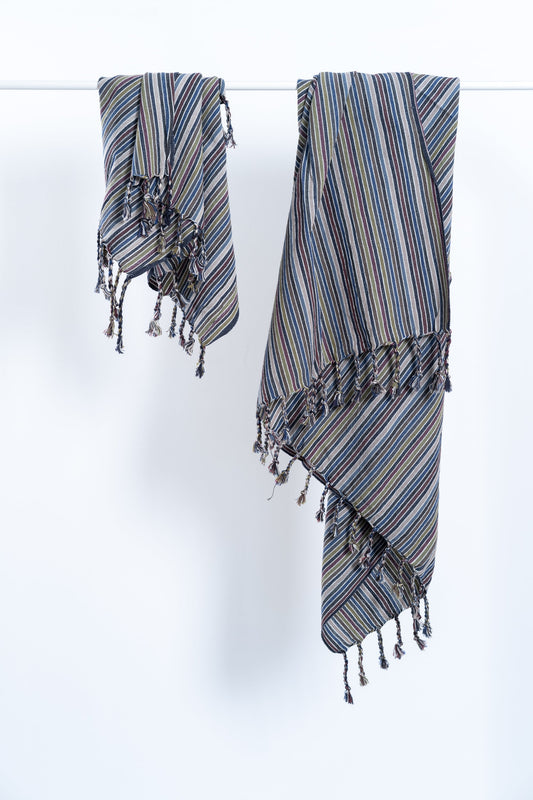 Kekova Cotton Linen Towel - - Towels