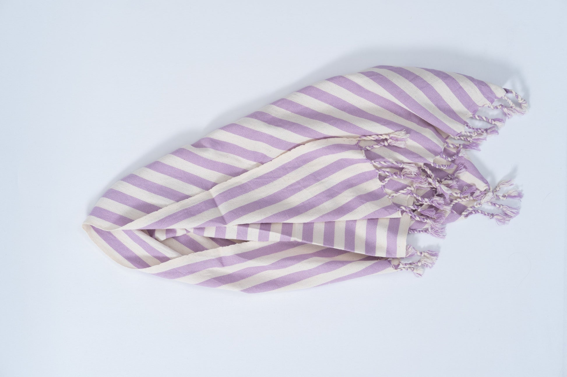 Girit Lilac Cotton Linen Towel - - Towels