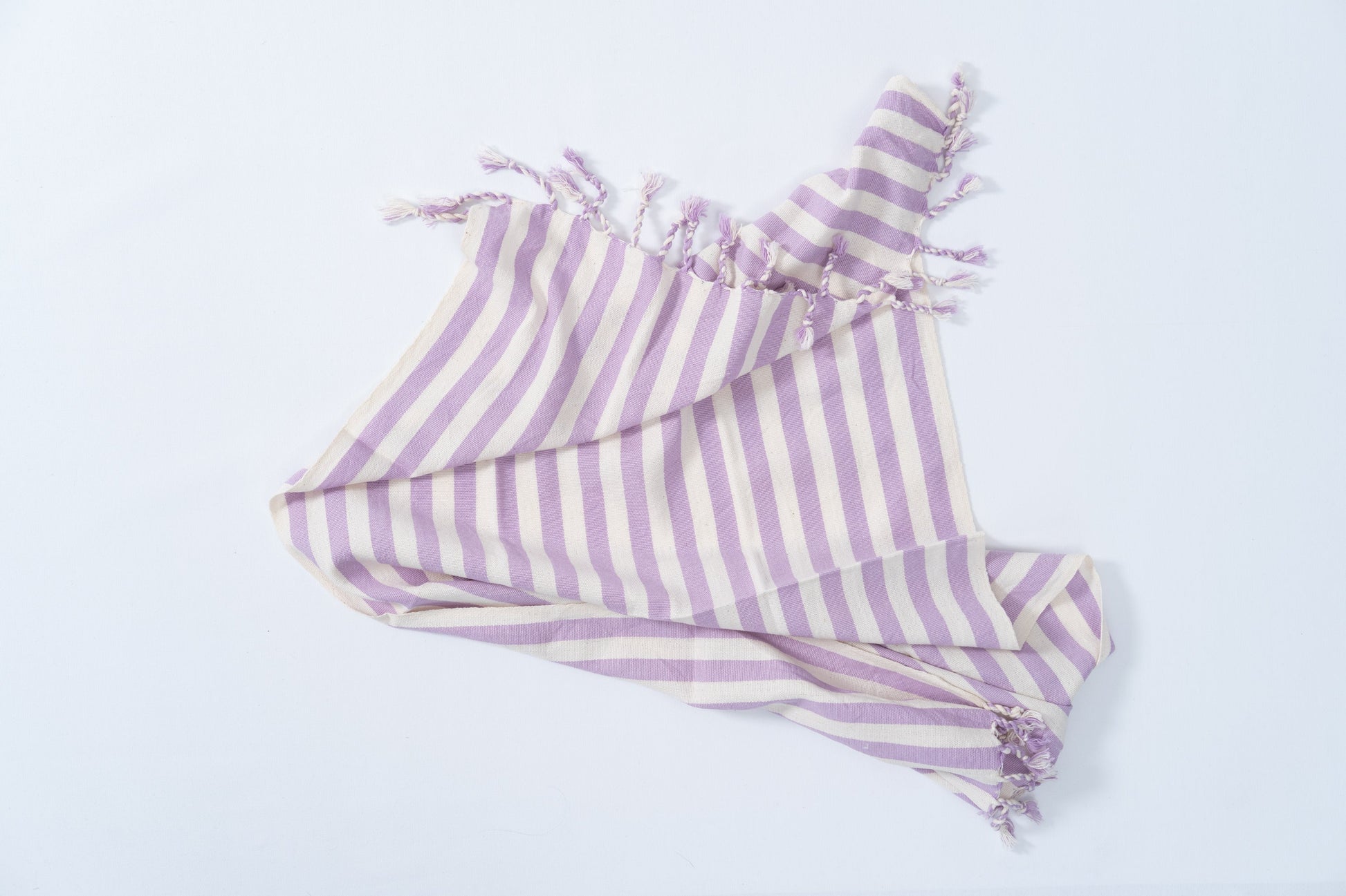 Girit Lilac Cotton Linen Towel - - Towels