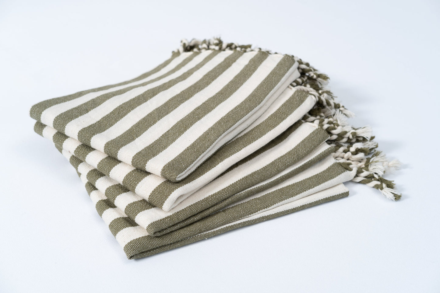 Girit Haki Cotton Linen Towel - - Towels