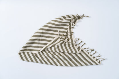 Girit Haki Cotton Linen Towel - - Towels