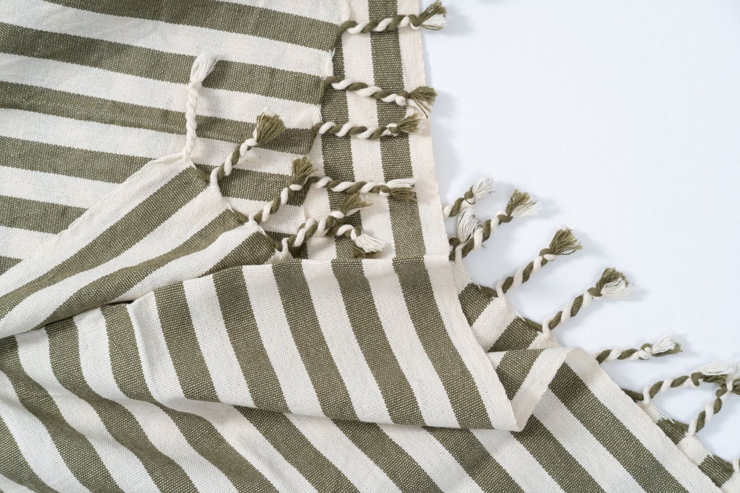 Girit Haki Cotton Linen Towel - - Towels