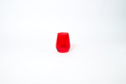 Cherry Red - Colored Wine Glass - Stemless 1 - glassware