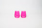Hot Hot Pink - Colored Wine Glass - 2 Stemless - Wine Glasses