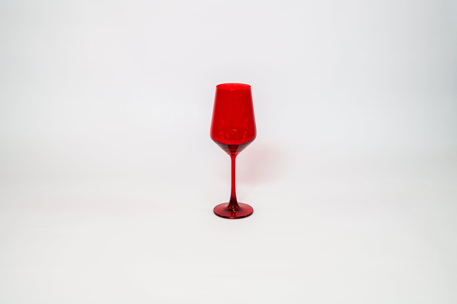 Cherry Red - Colored Wine Glass - Stemmed 1 - glassware