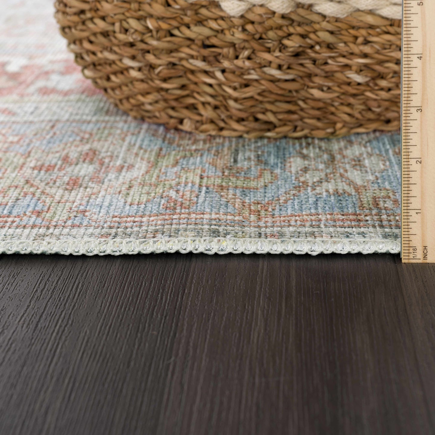Maayon Medallion Rust Washable Area Rug - - Rugs