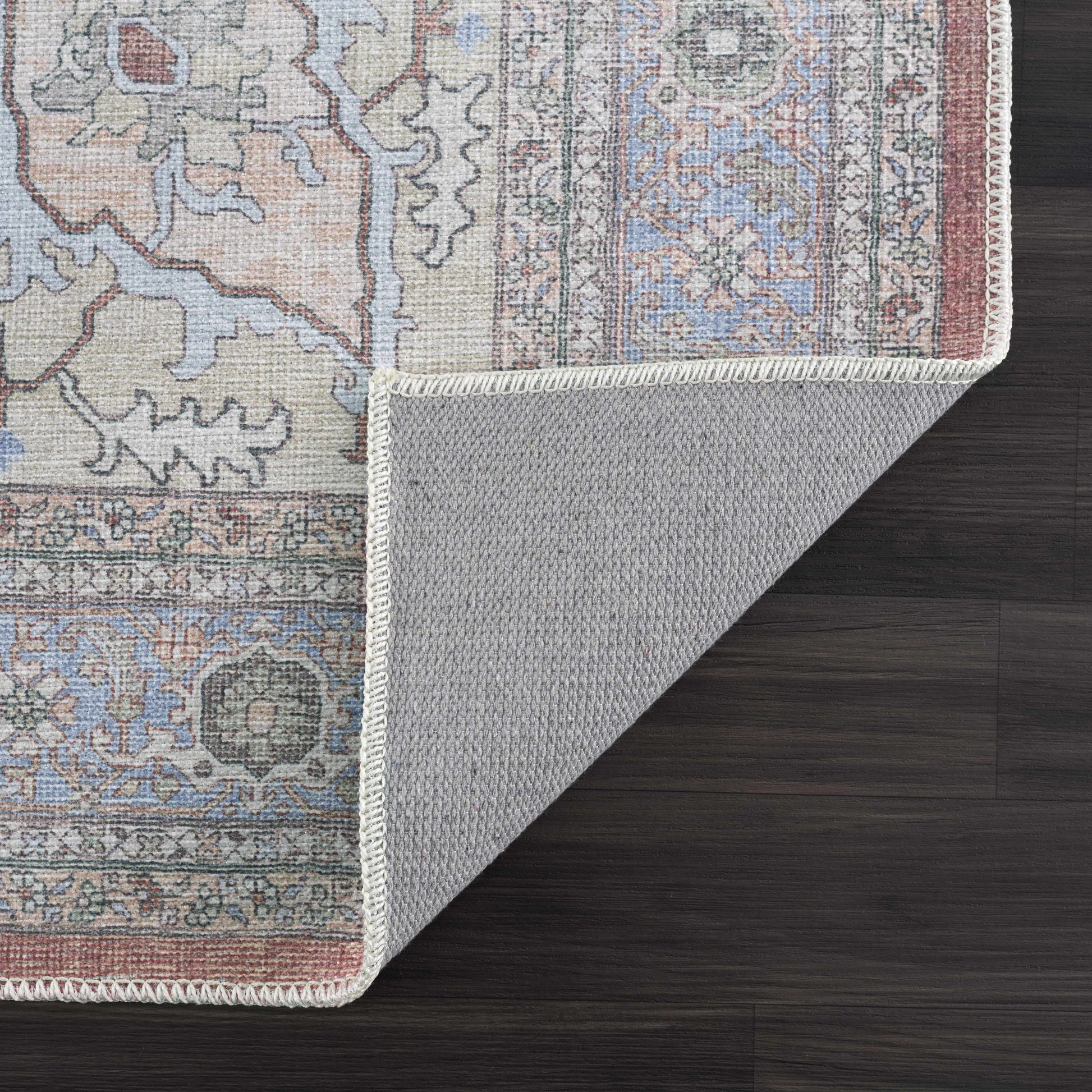 Brown Bagamanoc Medallion Washable Area Rug - - Rugs
