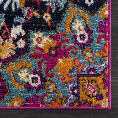 Burnt Orange Ojus Area Rug - - Rugs