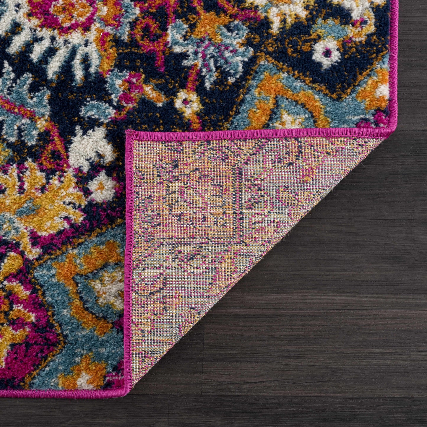Burnt Orange Ojus Area Rug - - Rugs