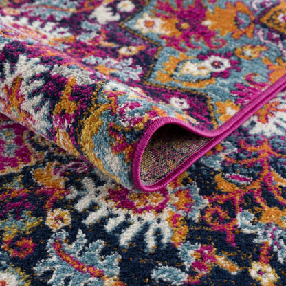 Burnt Orange Ojus Area Rug - - Rugs