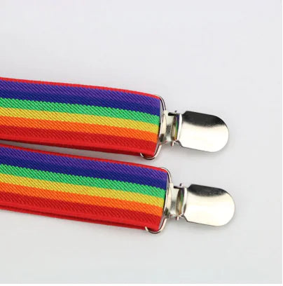 Rainbow Print Suspenders - Kia Day Design