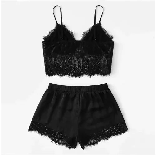 Lace Sleepwear Set - Women's Sexy Lingerie Outfit Kia Day Design