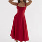 Ladies Midi Spaghetti Strap Dress - Kia Day Design